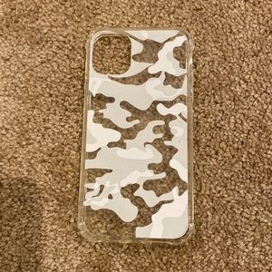 white camoflauge white clear iphone 11 case